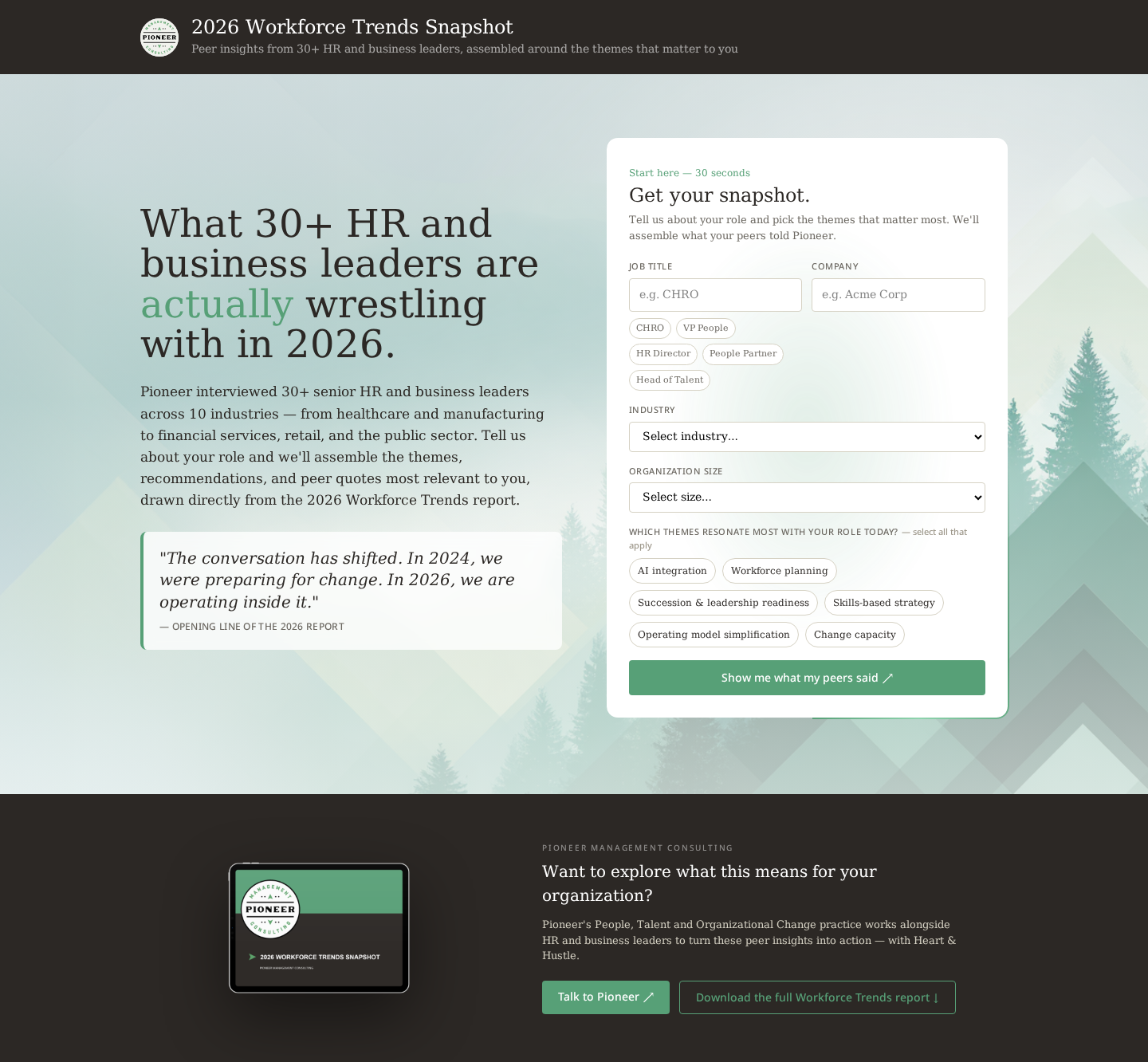 CHRO Snapshot — desktop preview