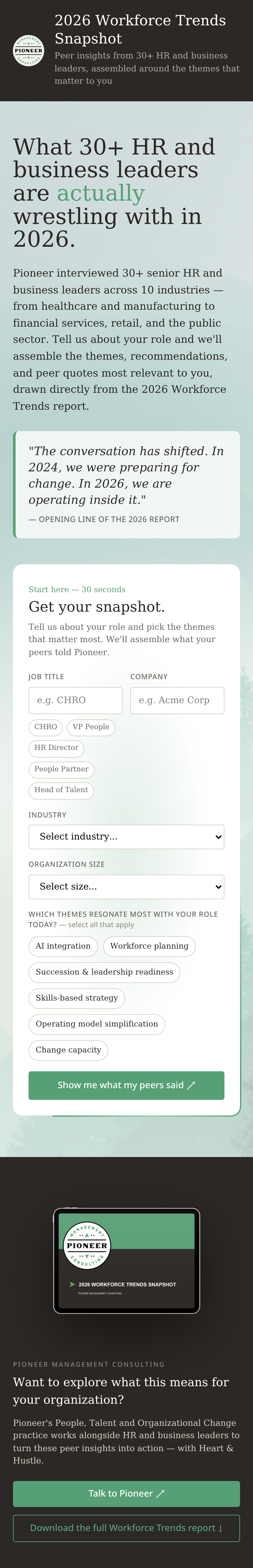 CHRO Snapshot — mobile preview
